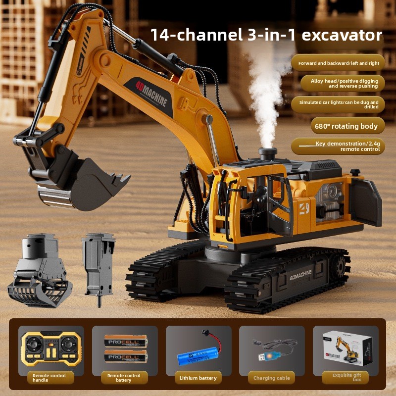 14CH, Alat Berat RC 3-in-1, Ke - Home Automation Tutorial ulasan dan harga